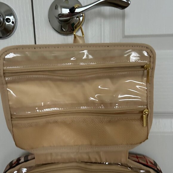 Joy Clean And Chic Expandable Toiletry Case CLASSIC PLAID  NWT - Picture 10 of 15
